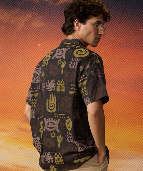 Indie Terrain Men Textured Shirts