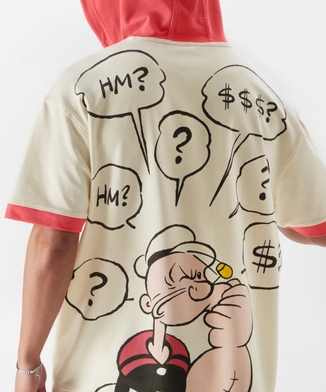 Popeye Thinking Hat Hooded T-Shirts