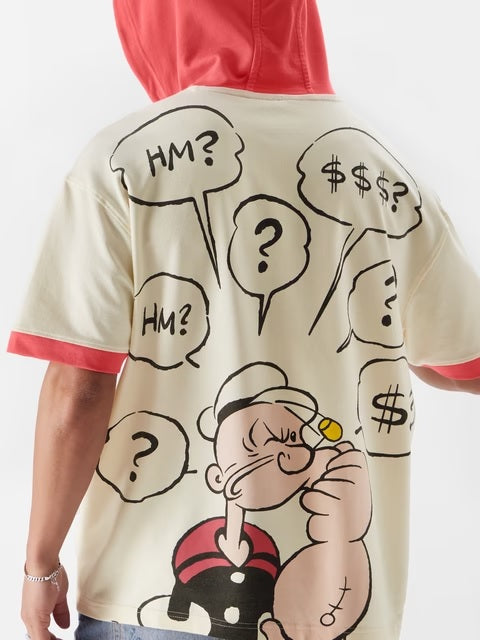 Popeye Thinking Hat Hooded T-Shirts