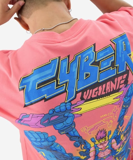 Cyber Vigilante Oversized T-Shirts