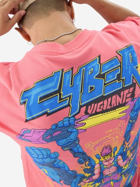 Cyber Vigilante Oversized T-Shirts