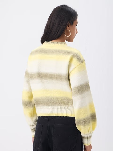 Ombre Sweater Just Bee Women Cropped Sweaters