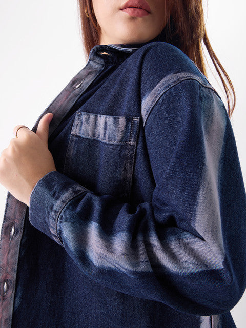 Aster Denim Women Shackets