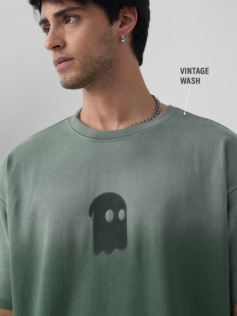 Green Wash Oversized T-Shirts