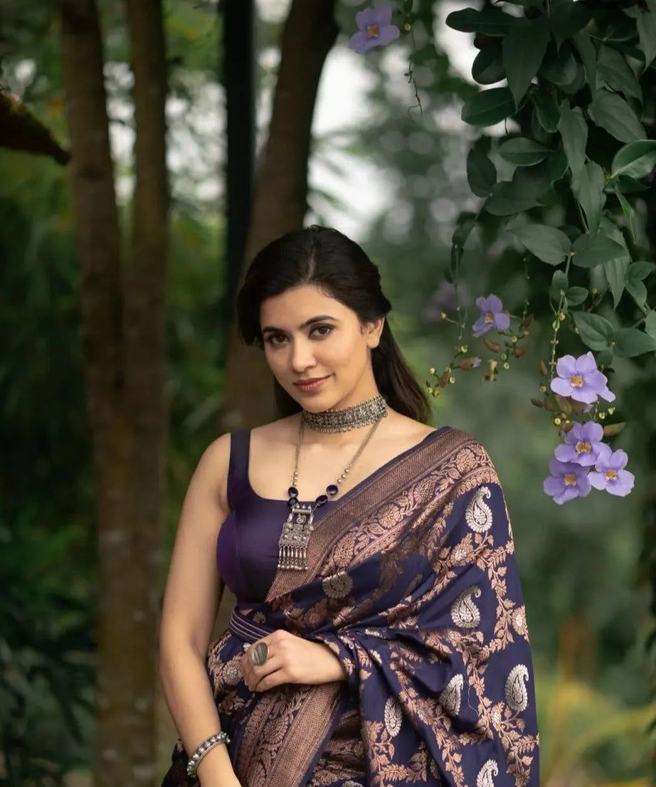 Classic Wear Soft Lichi Silk Saree,Party Wedding Indian Sari With Blouse