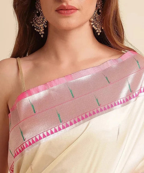 Pure Soft Banarasi Silk Heavy Saree With Blouse