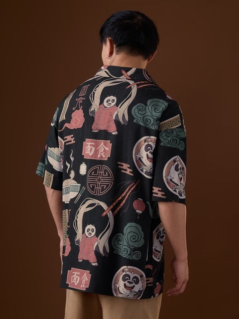 Kung Fu Panda Ramen Oversized Shirts