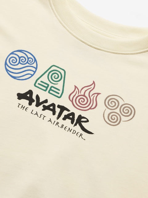 Avatar Aang And Appa Oversized Full Sleeve T-Shirts