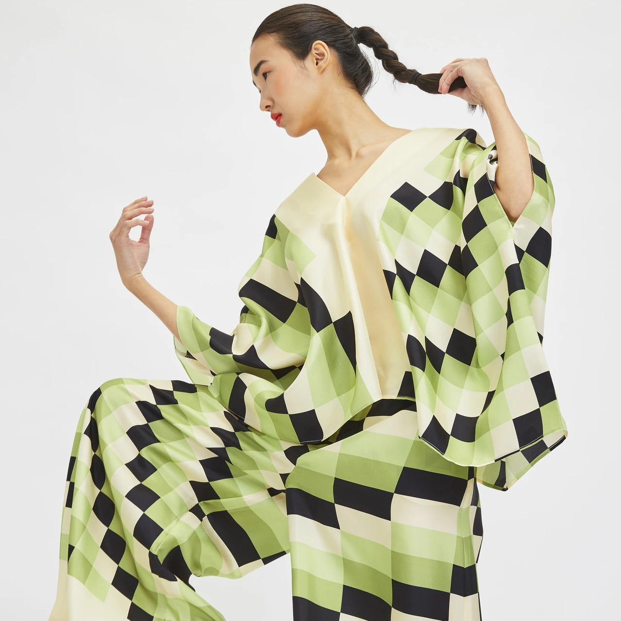 Women's Silk Crepe Co-ord Set