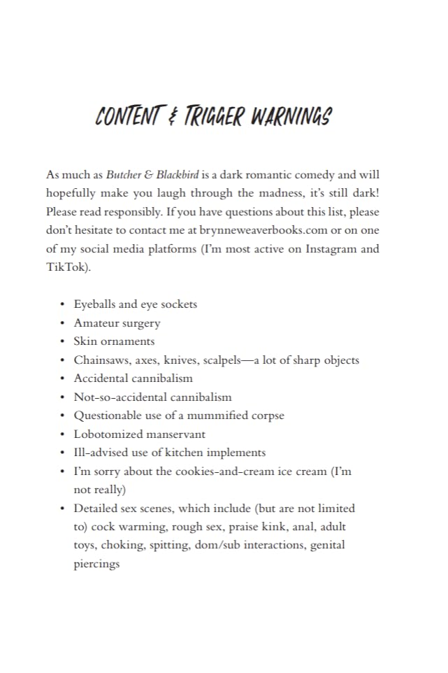 Butcher & Blackbird:  (Paperback)