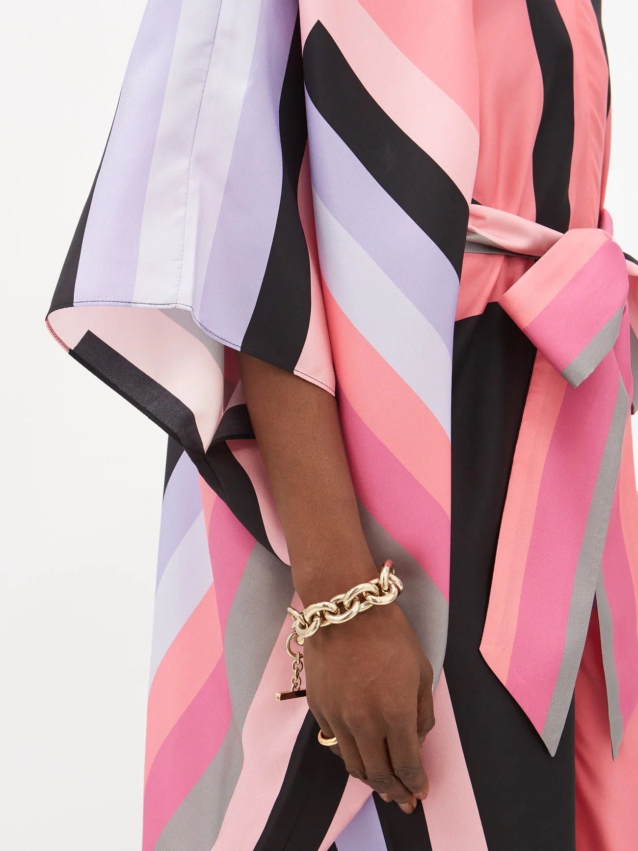 Luxury Silk Crepe Kaftan – Lightweight and Elegant Caftan For Women's