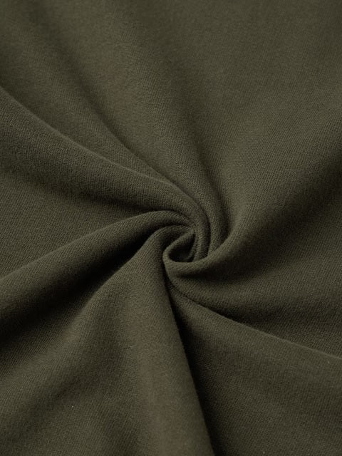 Utility Olive Green Oversized T-Shirts