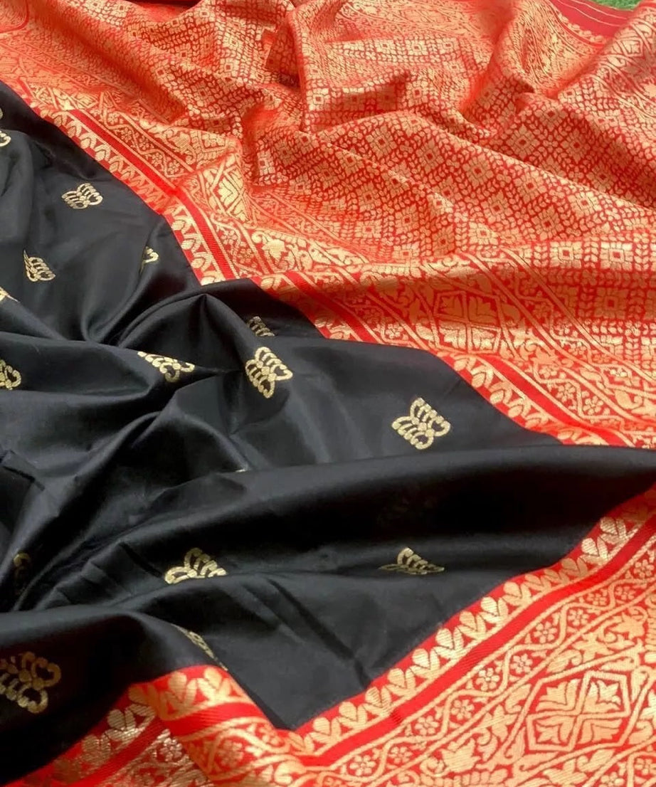 Banarsi Soft Silk Indian Wedding Saree With Blouse