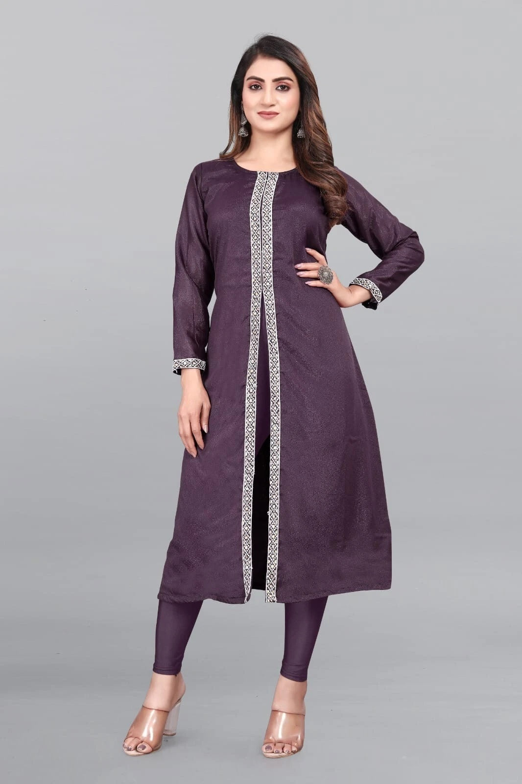 Star Heavy Georgette With Beautiful Sequence Work Top Kurti