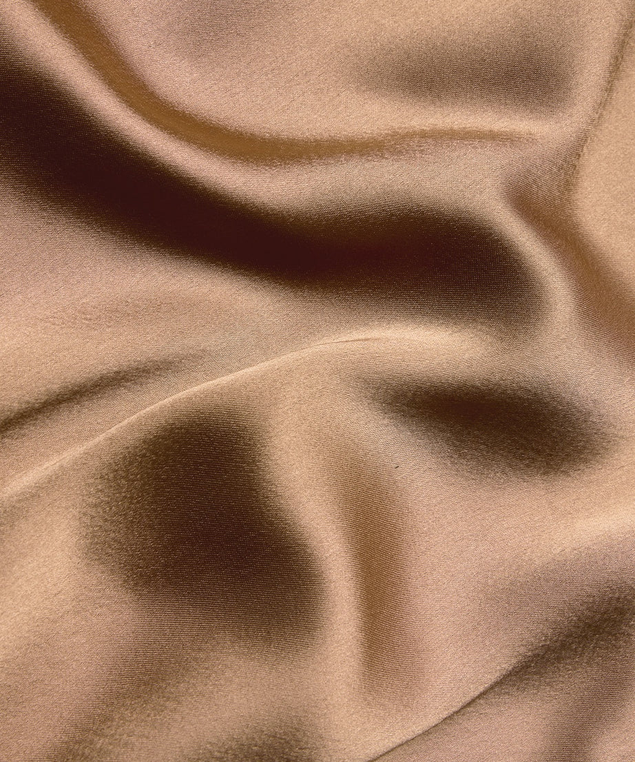 Satin Shirt Brown Women Shirts