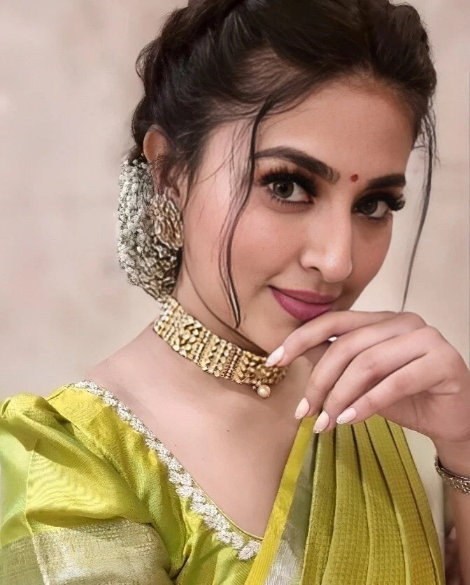 Traditional Beautifull Banarasi Soft Silk Saree With Blouse