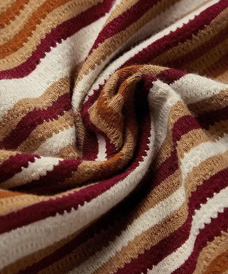 Textured Stripes Urban Sands Oversized T-Shirts