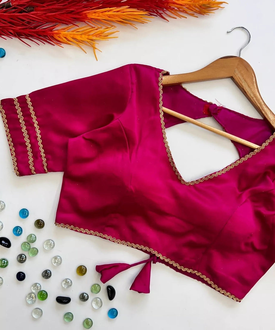 Wedding Special Stitched Manali Silk Blouse & Choli