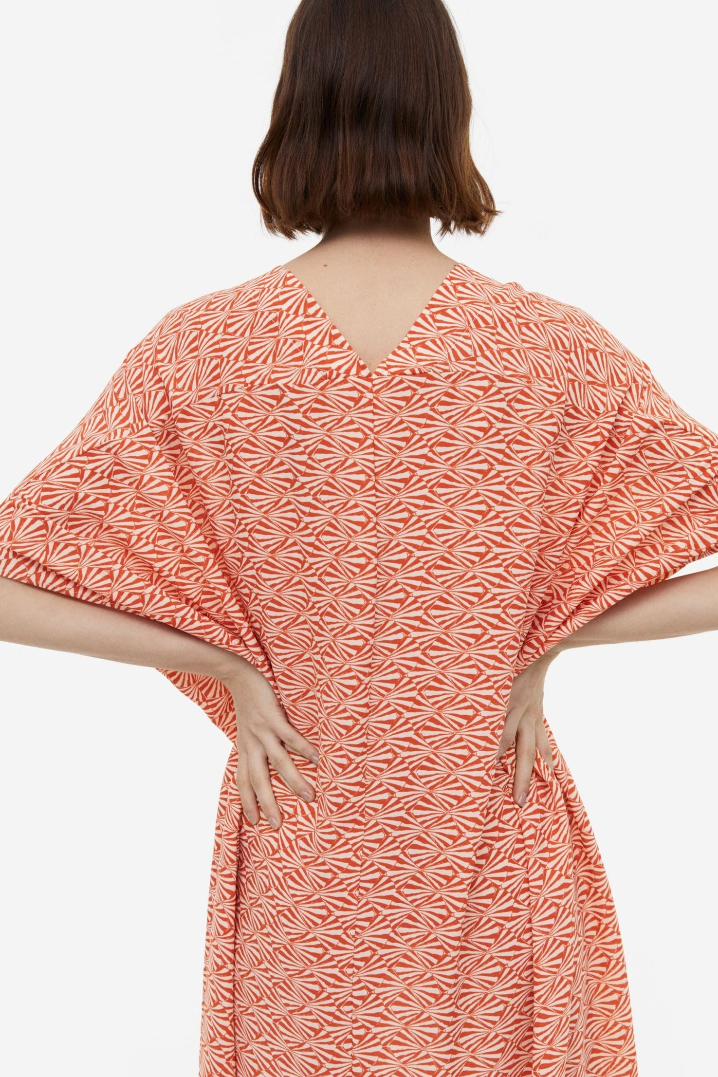 Soft Cotton Blend Printed Long Kaftan For Women's