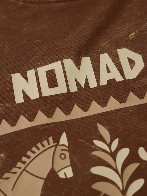 Nomad Brown Super Oversized T-Shirts