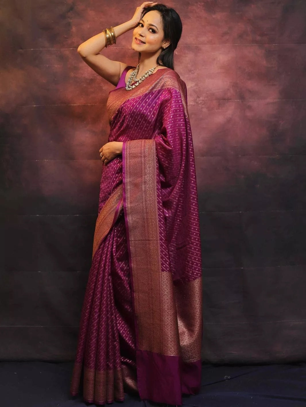 Bollywood Ethnic Banarasi Soft Silk Saree & Blouse