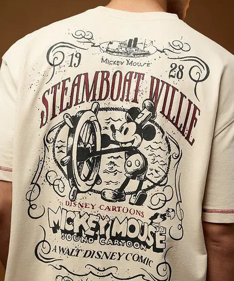 Mickey Mouse Steamboat Oversized T-Shirts