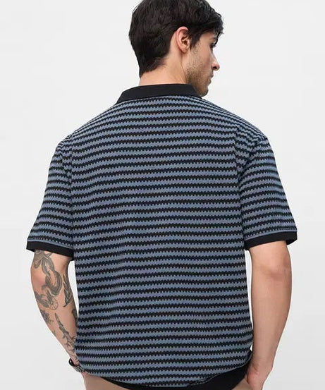 Jacquard Polo Twilight Oversized Polos