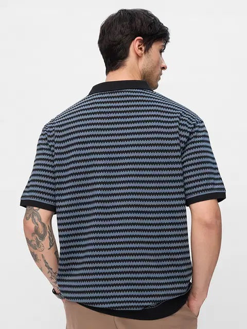 Jacquard Polo Twilight Oversized Polos