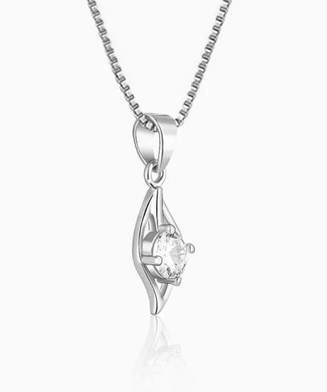 Anushka Sharma Silver Falling Dew Pendant with Box Chain