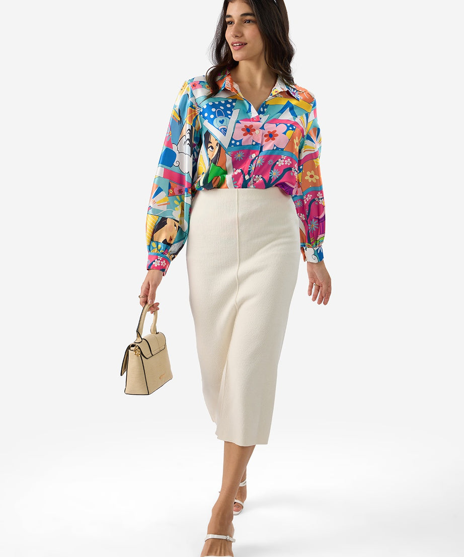 Satin Disney Mulan Women Shirts