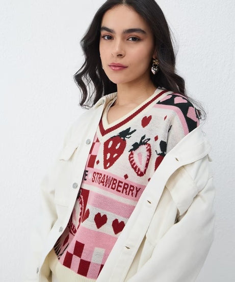 Berry Love Women Oversized Sweaters