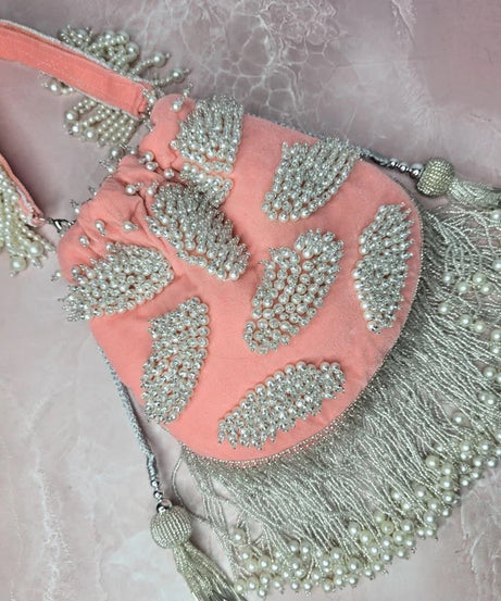 Beads Embellished Bridal Potli Bag