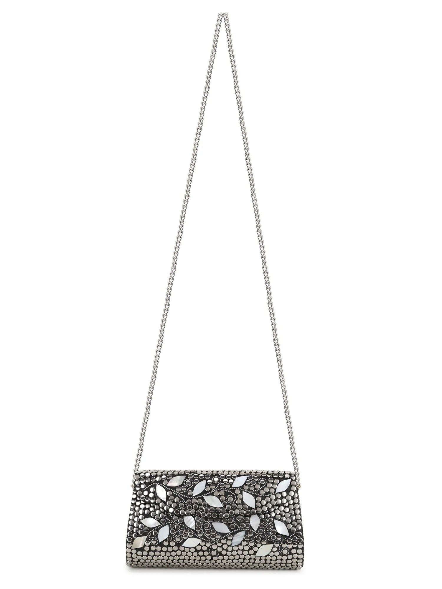 Mosaic Metal Botanical Mosaic Clutch