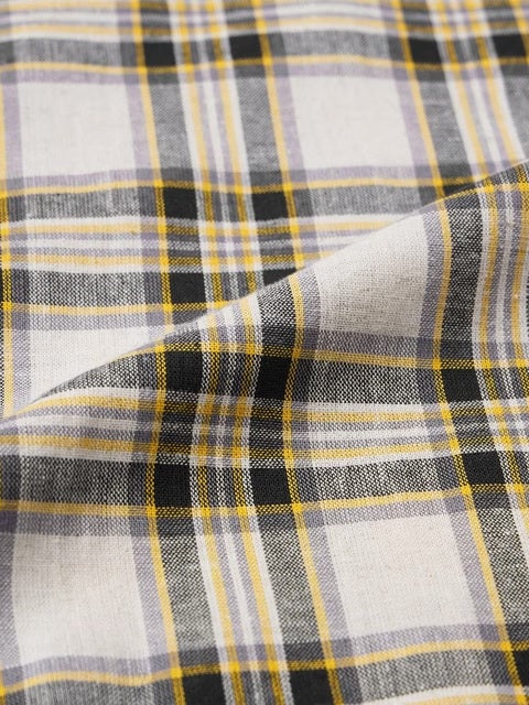 Checks Bumblebee Cotton Linen Shirts