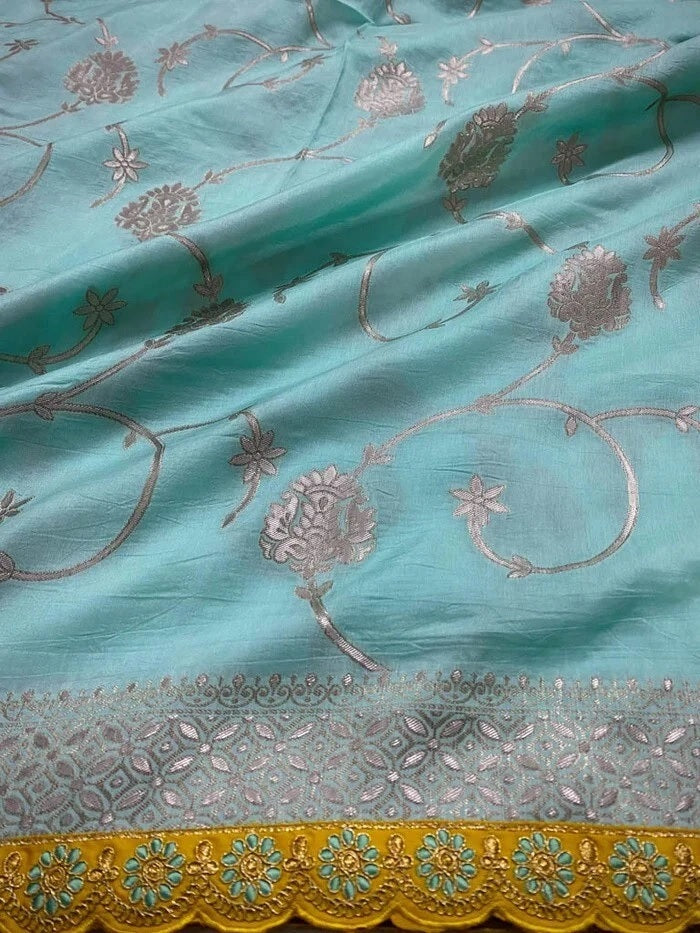 Banarasi Soft Silk Wedding Party Wear Saree, Function Sari & Blouse