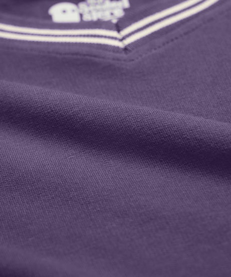 Solids Deep Violet Oversized T-Shirts