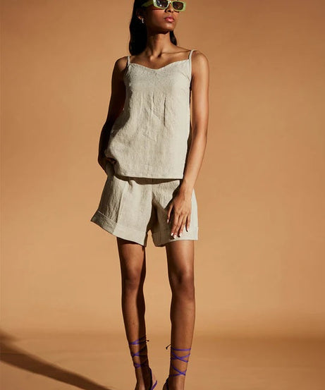 Linen Slip Top Set