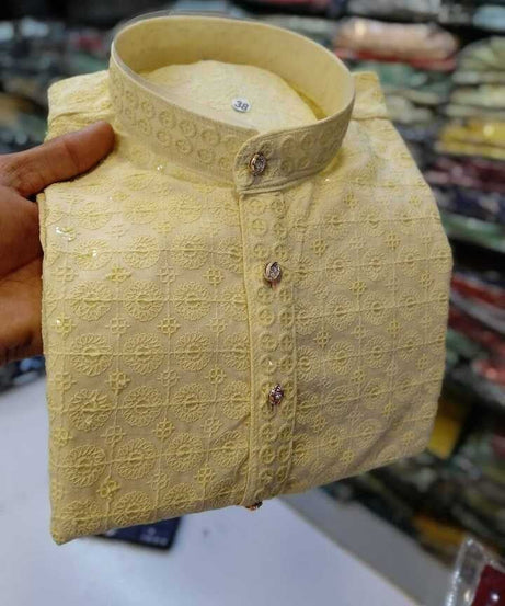 Rayon Kurta With Cotton Pajama For Men's