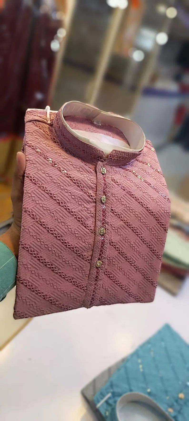 Rayon Viscose Men's ethnic wear Long Kurta