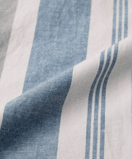 Stripes Marine Cotton Linen Shirts