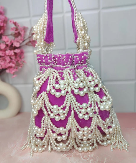 Handcraft Pearl Potli Bag