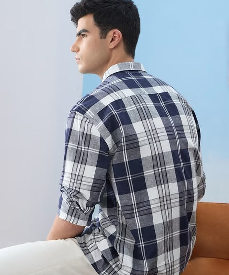 Checks Riviera Cotton Linen Shirts
