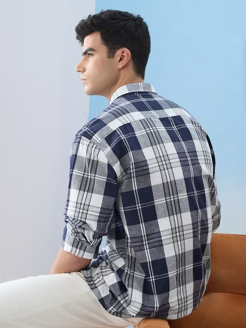 Checks Riviera Cotton Linen Shirts