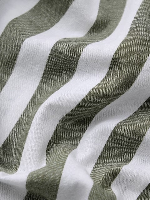 Ashen Cotton Linen Stripes Shirts