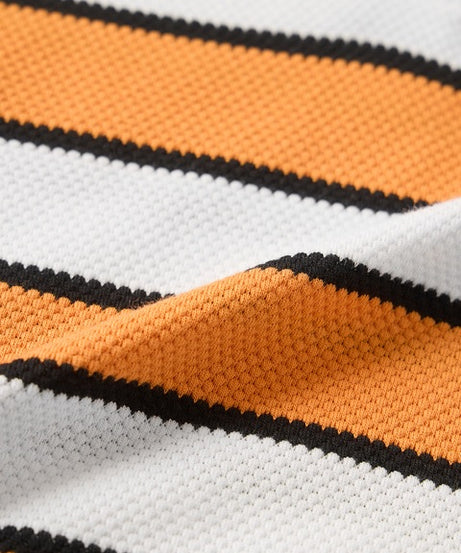 Popcorn Stripes Varsity Blaze Men Rugby Polos T-shirt