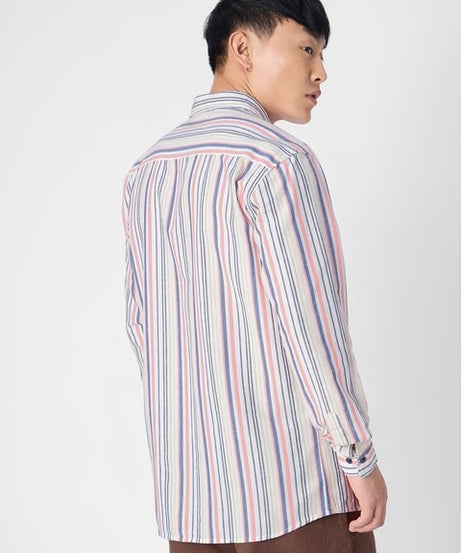 Stripes Prism Cotton Linen Shirts