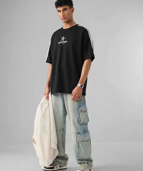ISRO To The Moon Oversized T-Shirts