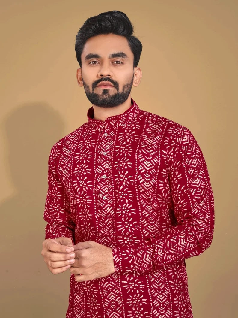 Premium Soft Cotton Men's Kurta Pajama Set