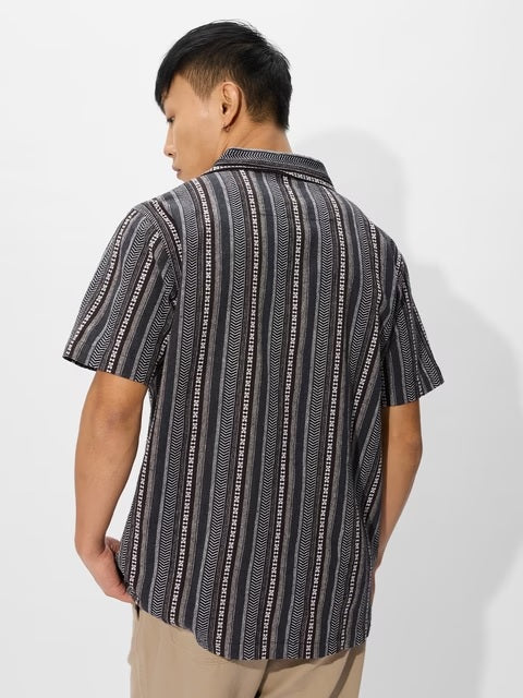 Cosmic Tribe Men Textured Shirts