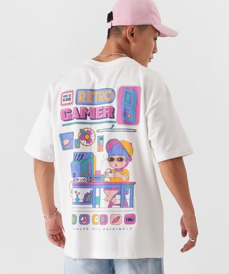 Retro Gamer Oversized T-Shirts